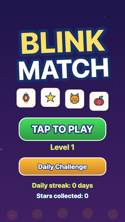 Blink Match game screenshot