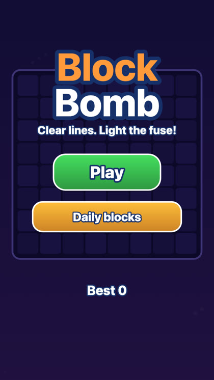 Block Bomb game screenshot