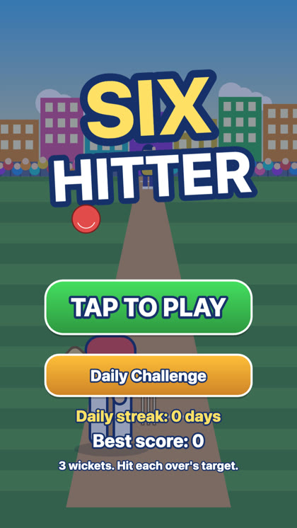 Six Hitter game screenshot